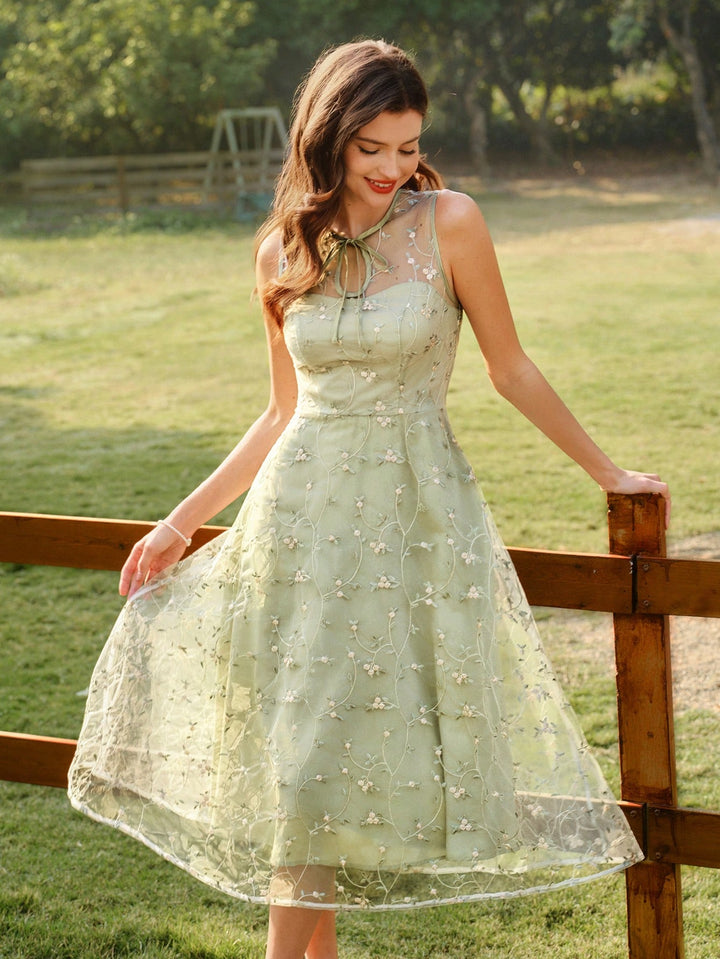 Rochie midi SHEIN, verde