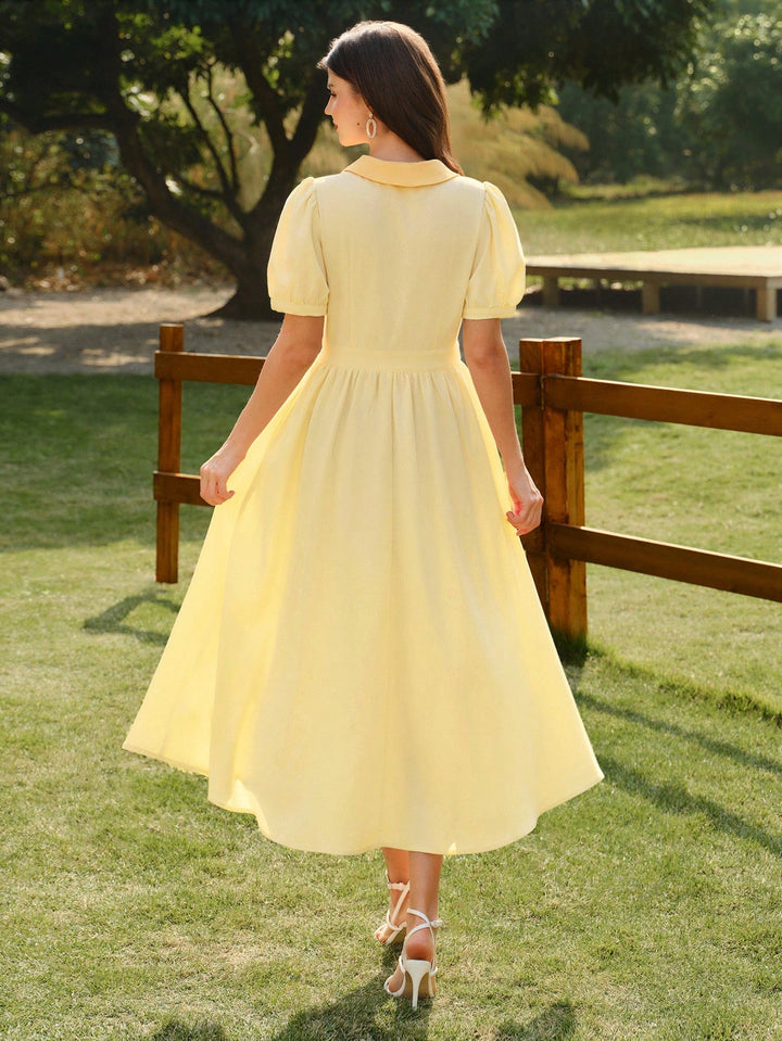 Rochie maxi SHEIN, galben