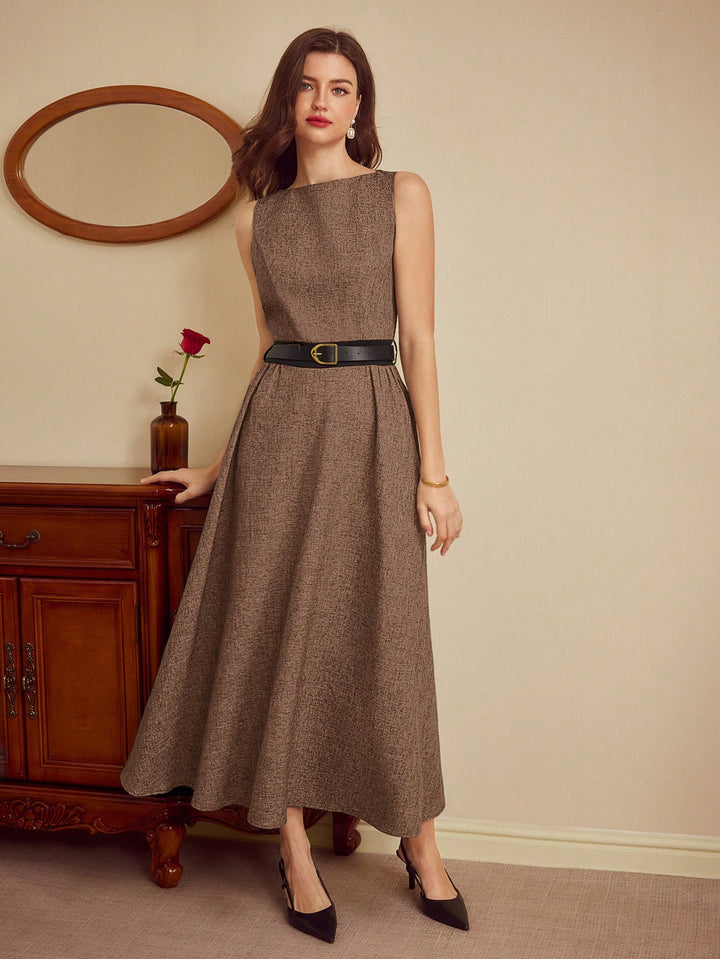 Rochie maxi SHEIN, maro