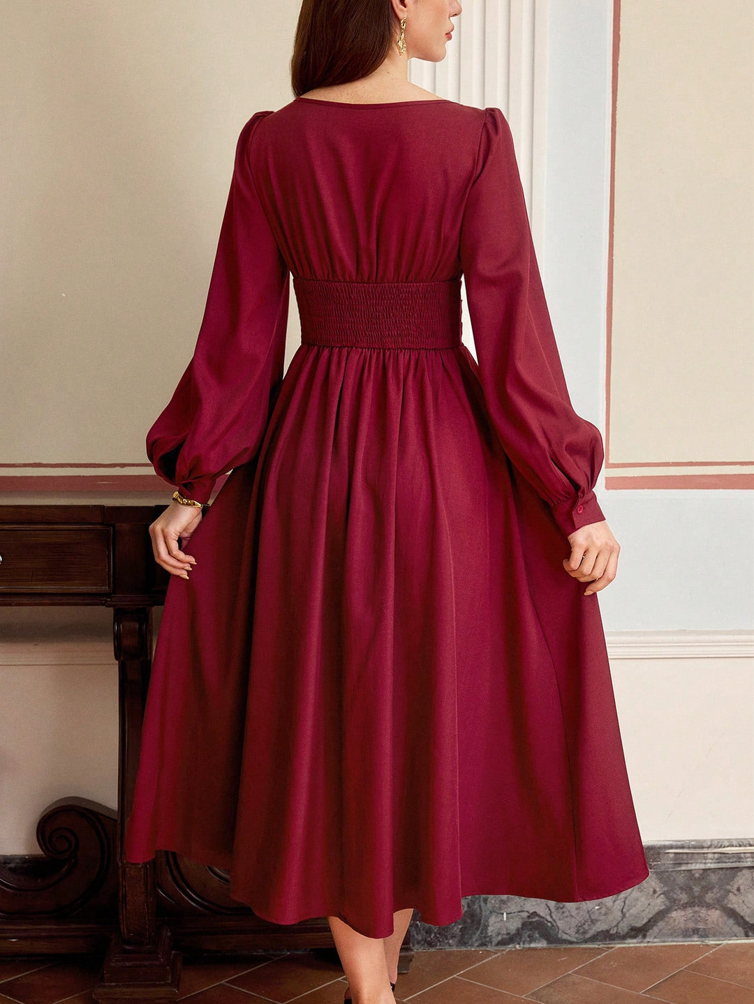 Rochie maxi SHEIN, vișiniu