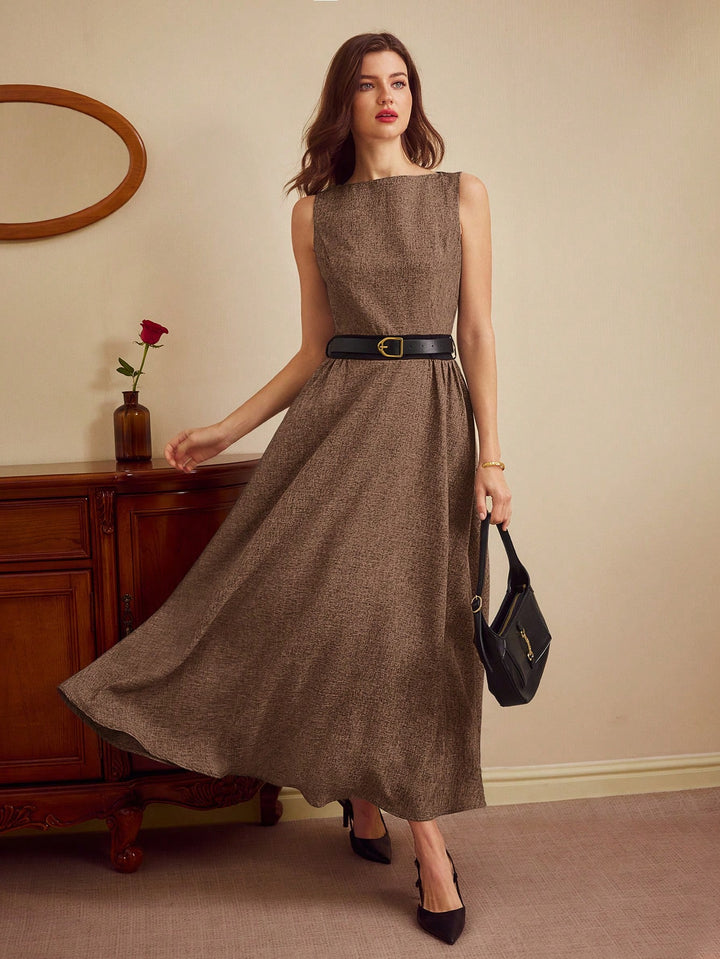 Rochie maxi SHEIN, maro