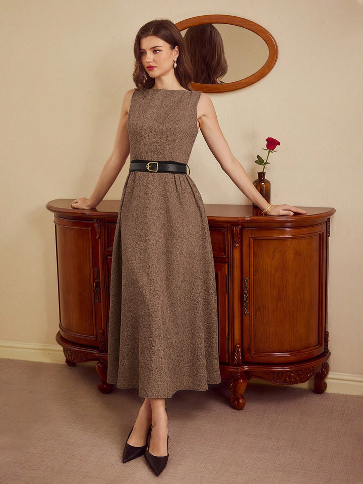 Rochie maxi SHEIN, maro
