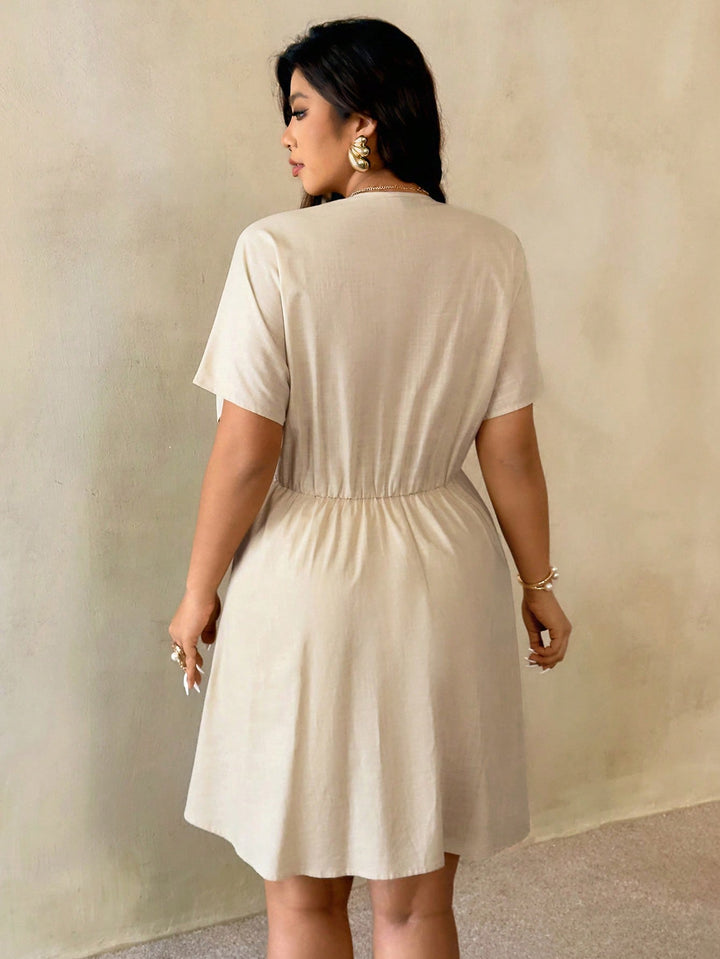 Rochie midi SHEIN, bej