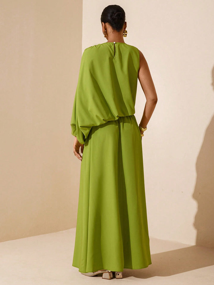 Rochie maxi SHEIN, verde