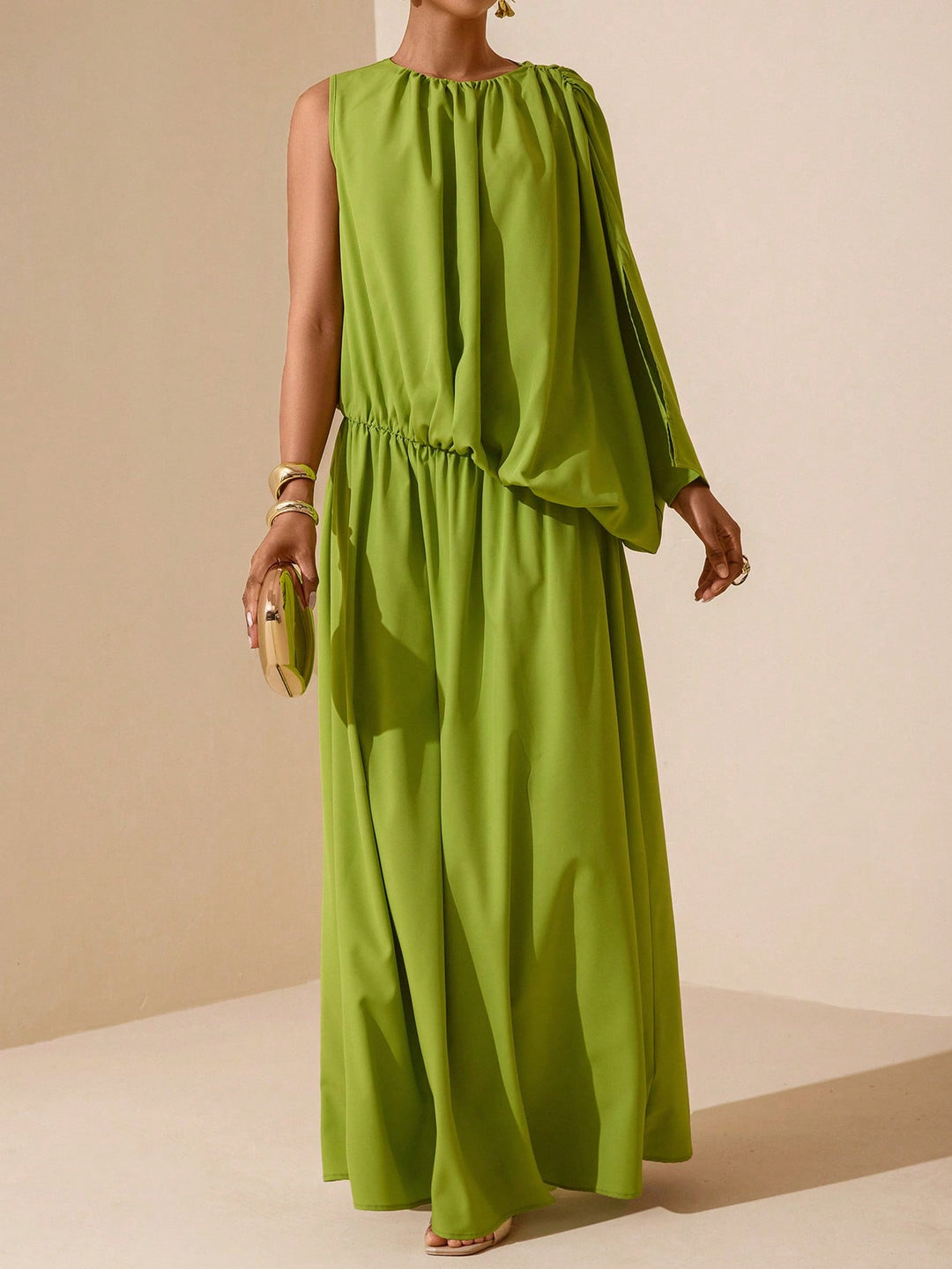 Rochie maxi SHEIN, verde