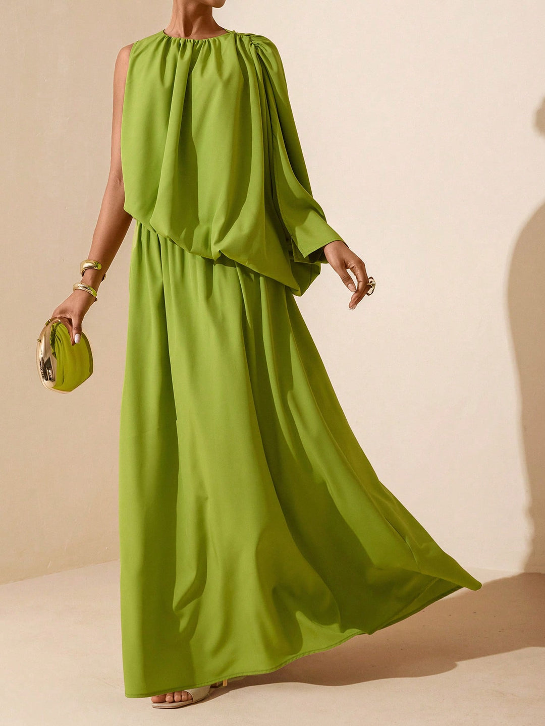 Rochie maxi SHEIN, verde