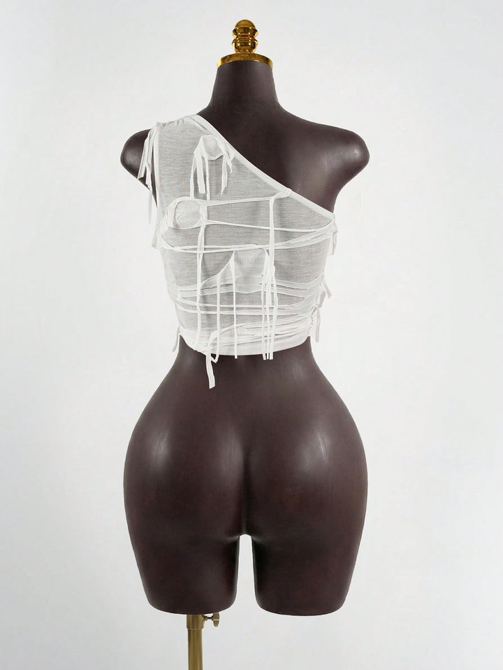 Top SHEIN, alb