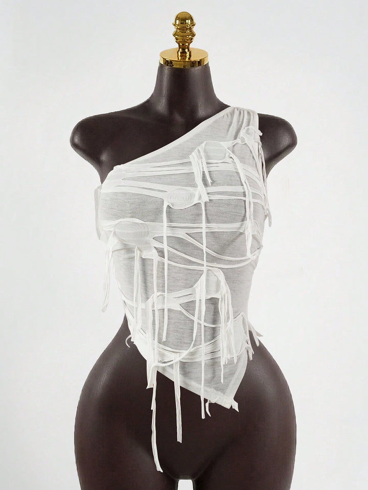Top SHEIN, alb
