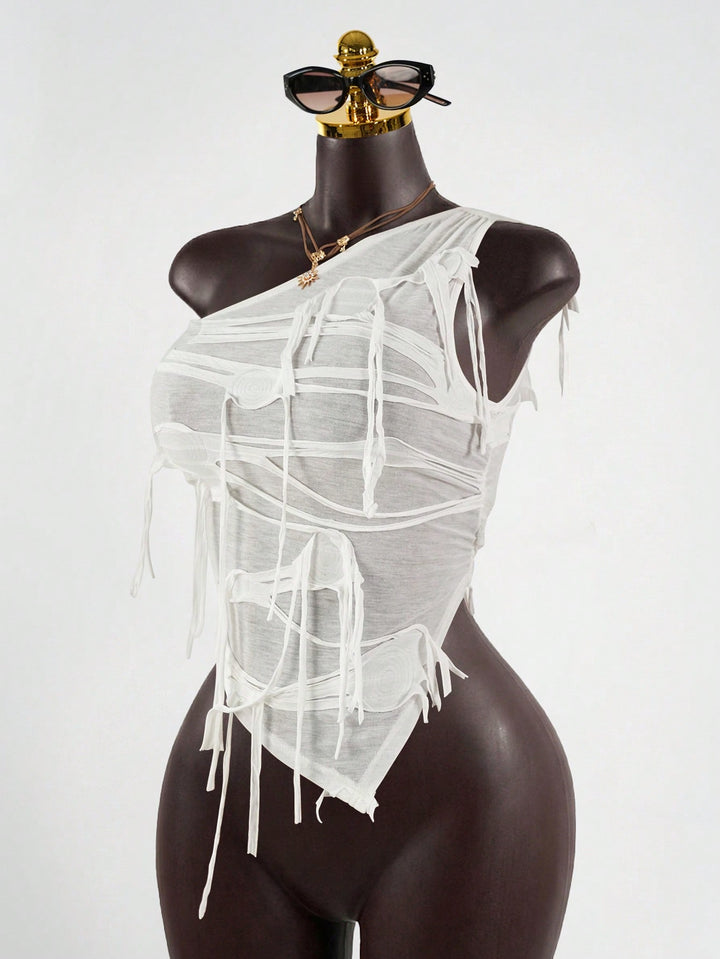 Top SHEIN, alb