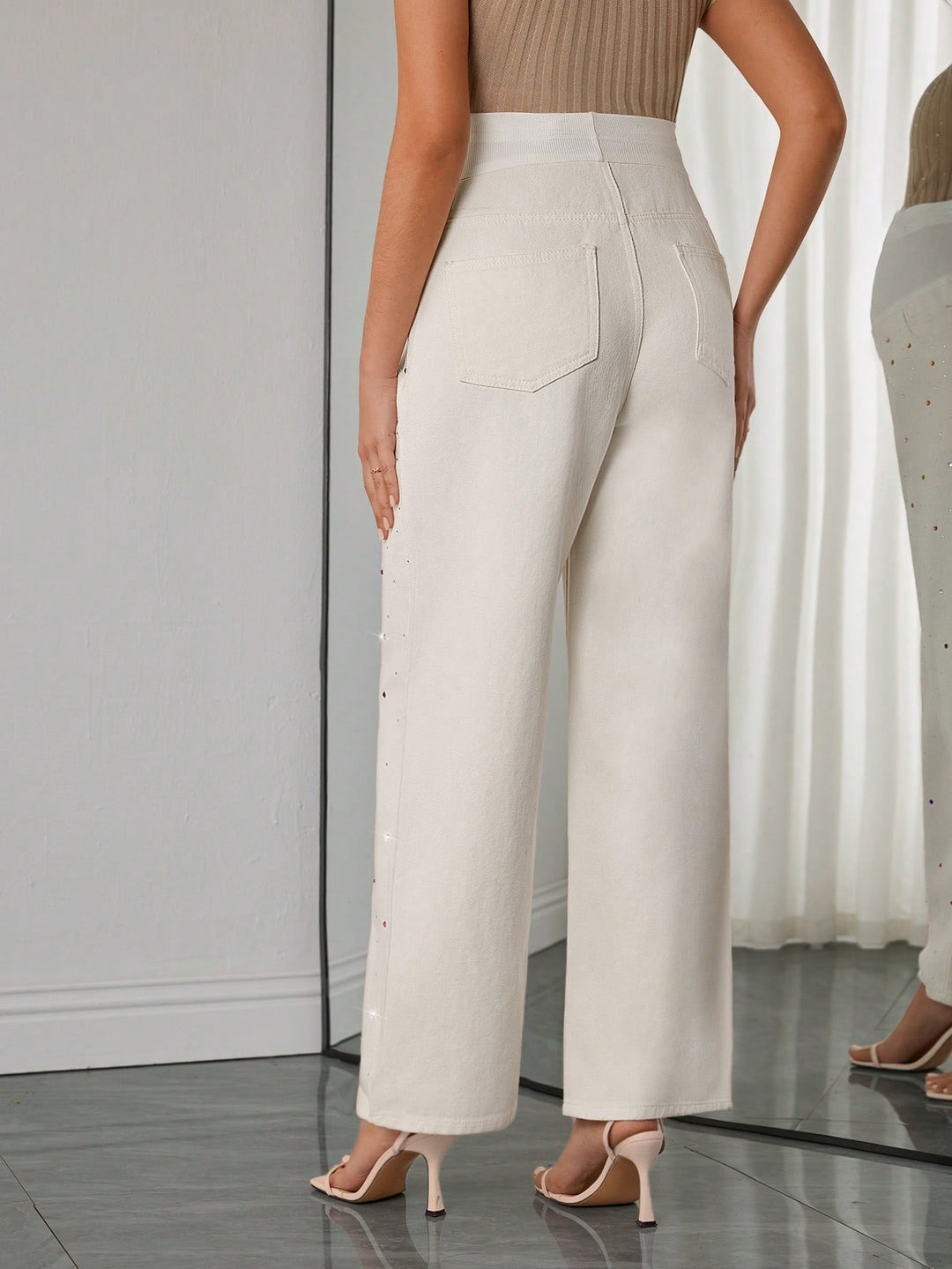 Jeans SHEIN, portocaliu