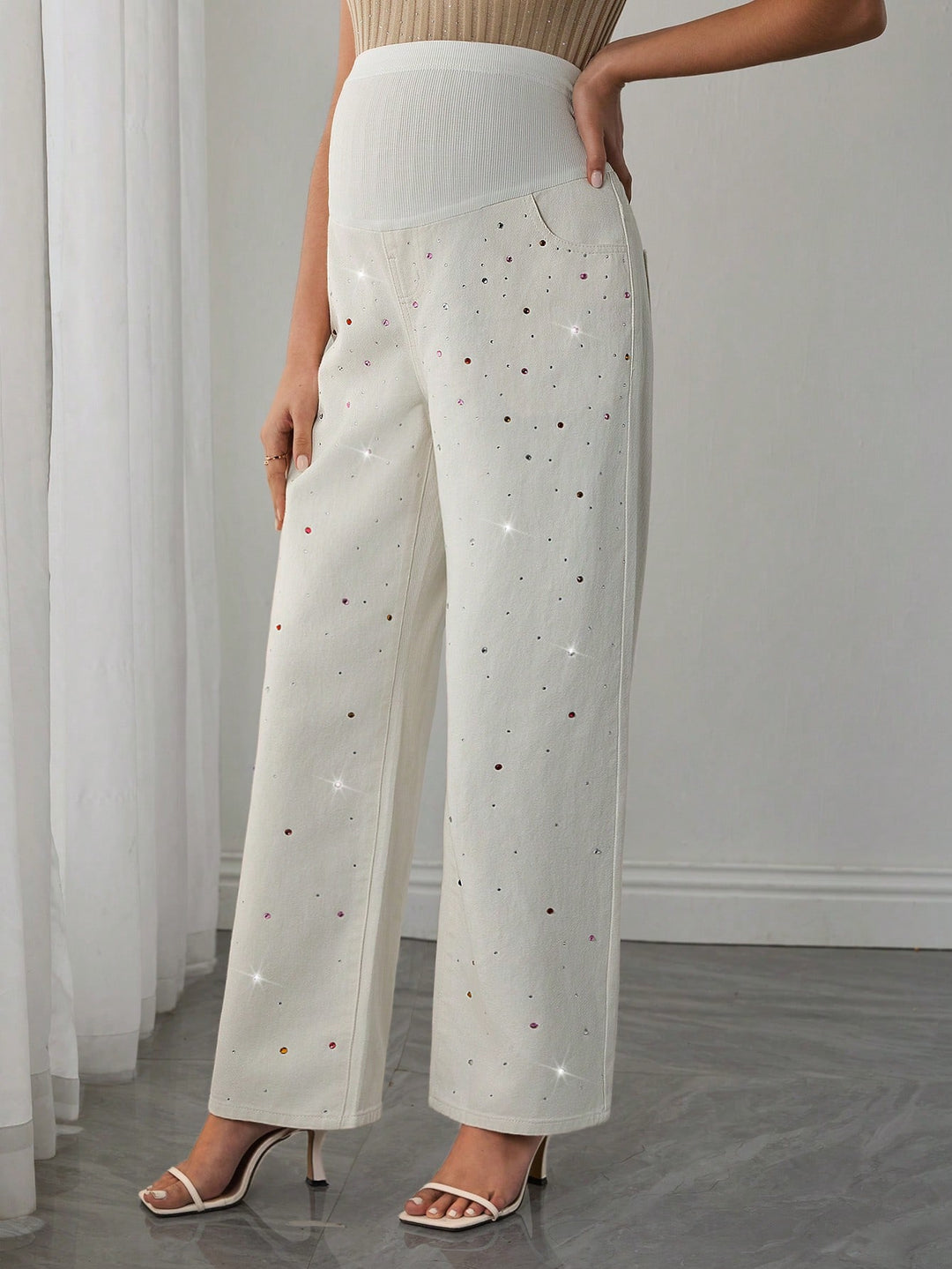 Jeans SHEIN, portocaliu