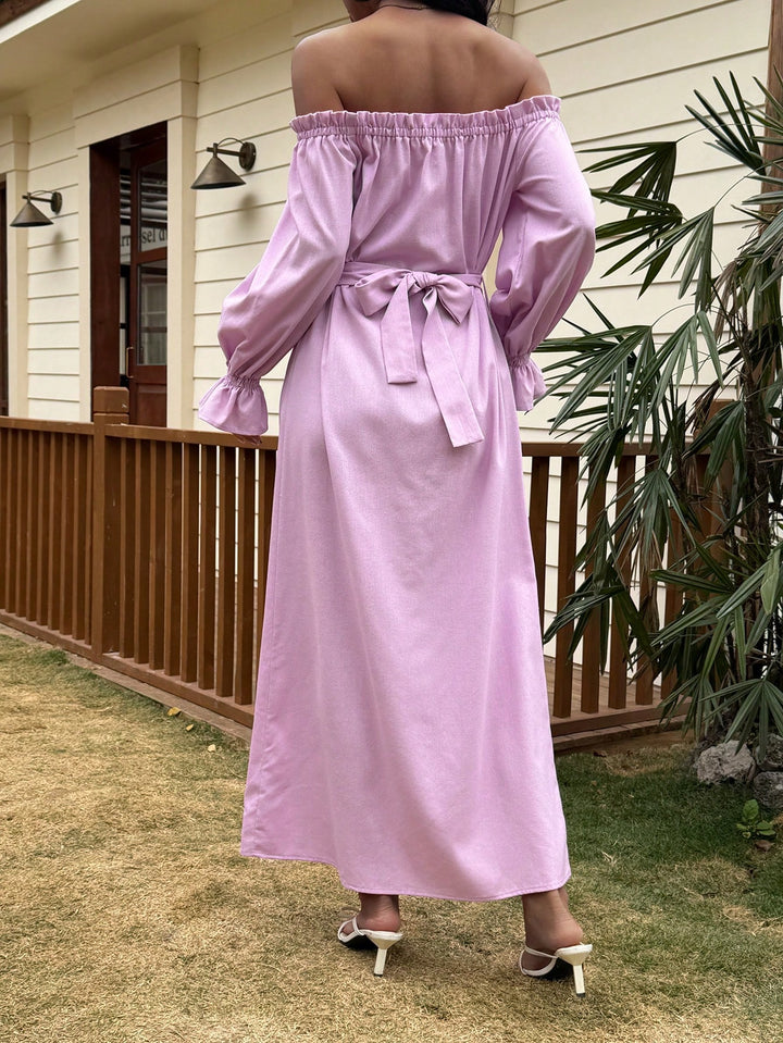 Rochie midi SHEIN, roz