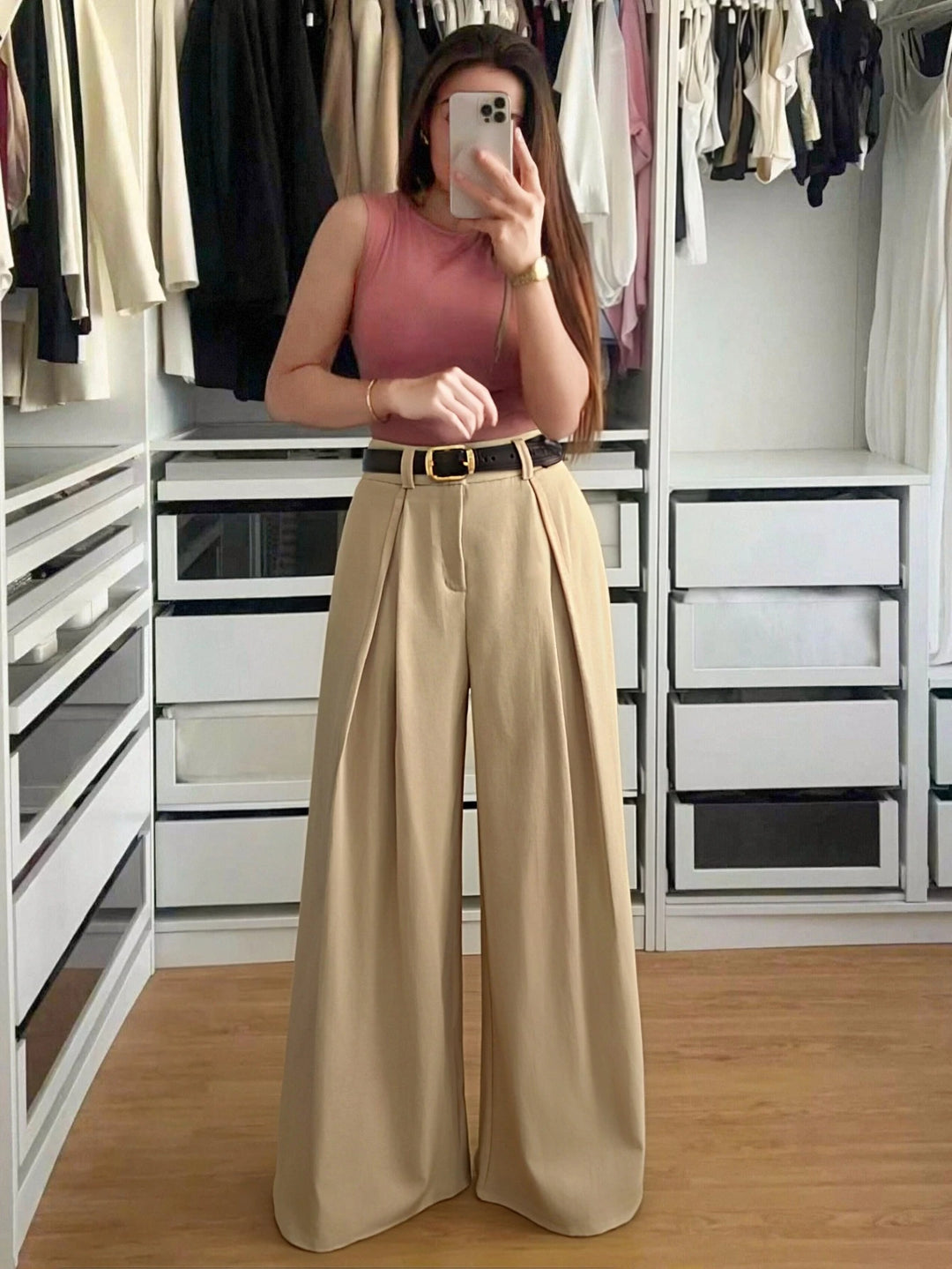 Pantaloni SHEIN, bej