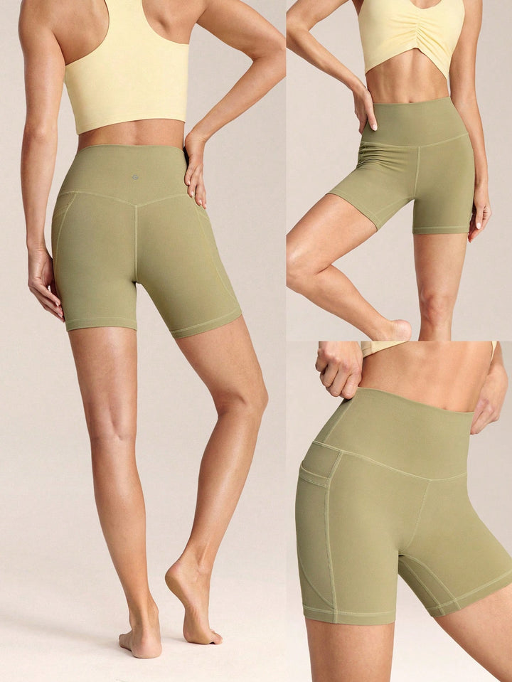 Pantaloni scurți SHEIN, kaki