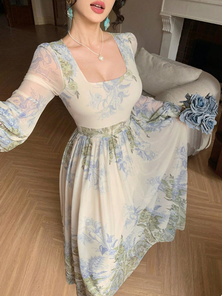 Rochie maxi SHEIN, verde