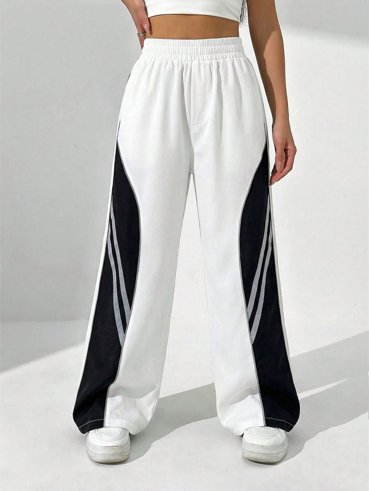 Pantaloni SHEIN, alb
