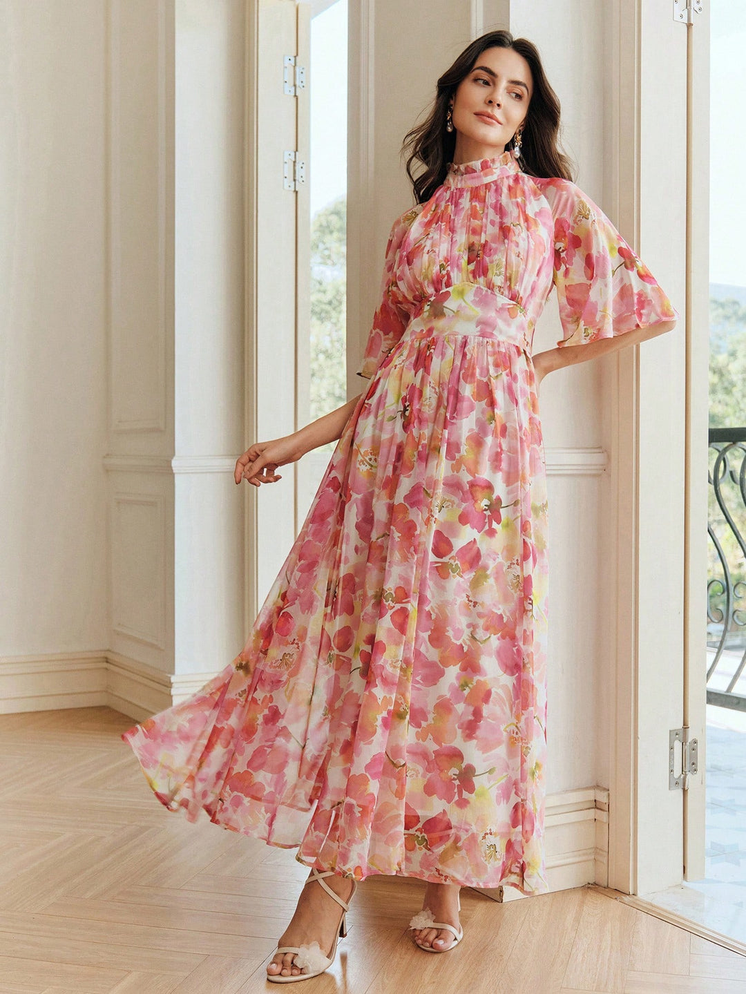 Rochie maxi SHEIN, mix culori