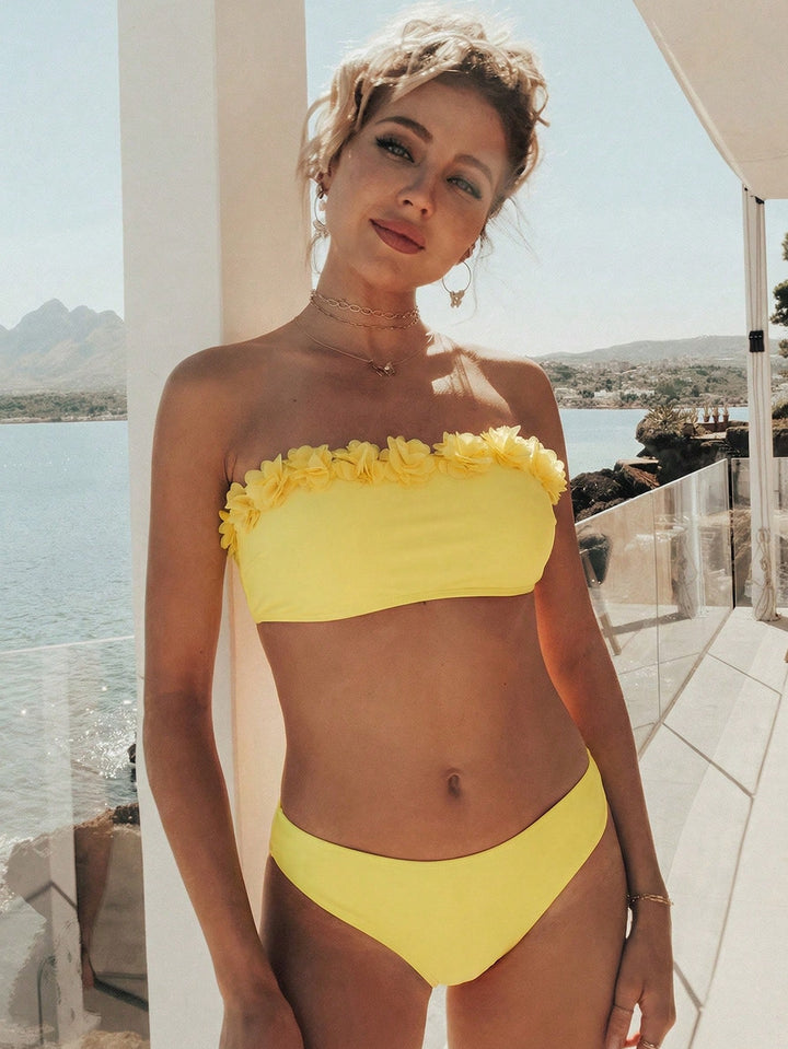 Set bikini SHEIN, galben