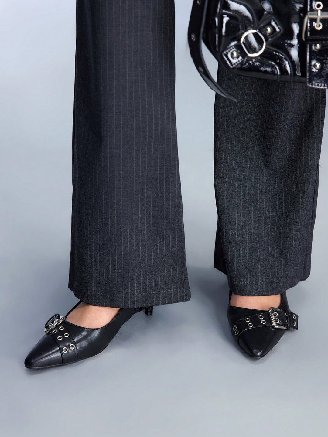 Pantofi cu toc SHEIN, negru