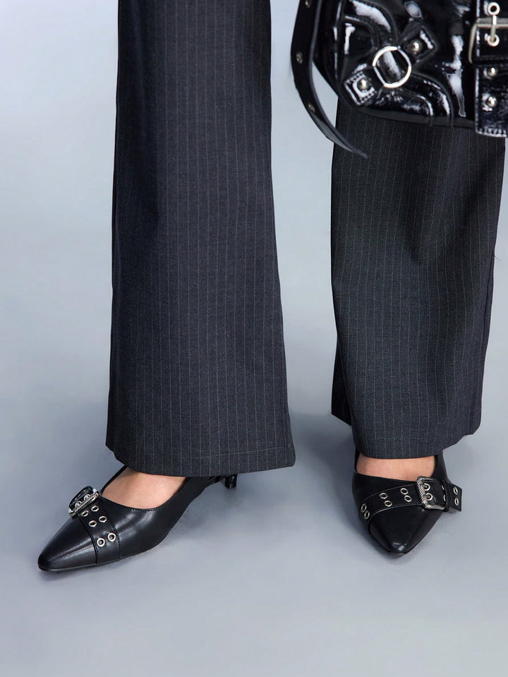 Pantofi cu toc SHEIN, negru