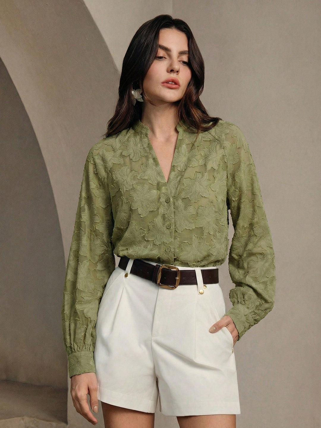 Bluza SHEIN, kaki