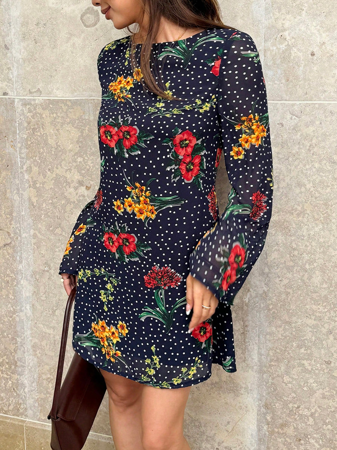 SHEIN mini ruha, kék