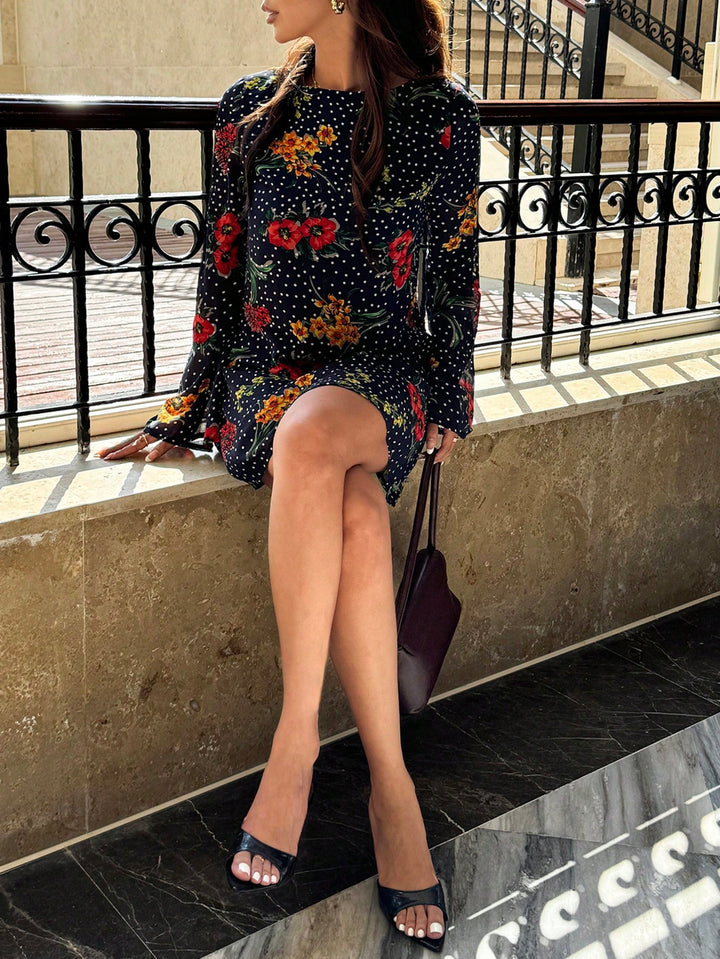 SHEIN mini ruha, kék
