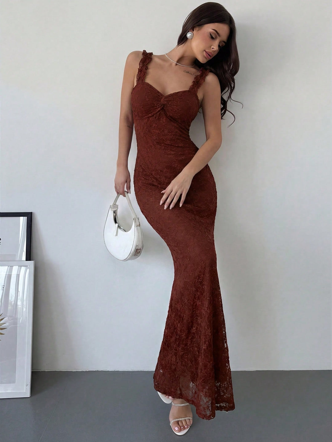 Rochie maxi SHEIN, vișiniu