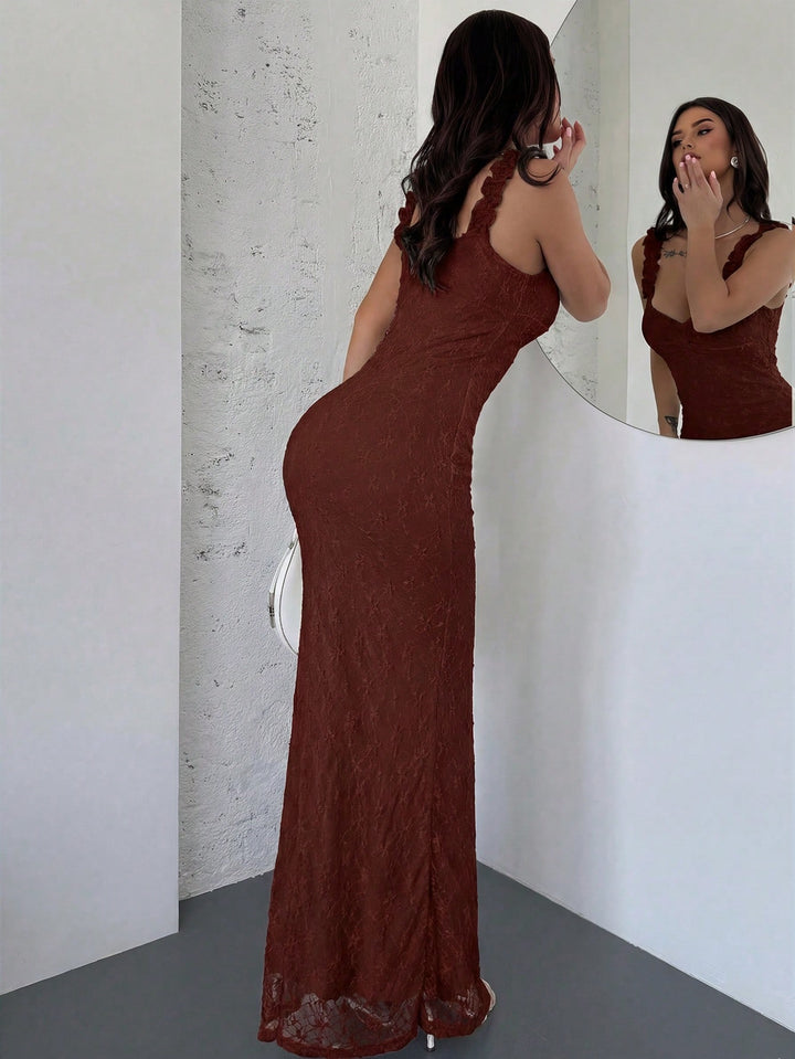 Rochie maxi SHEIN, vișiniu