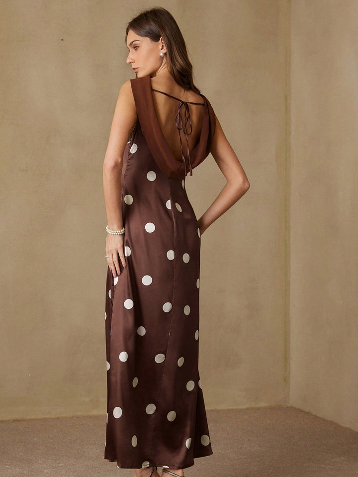 Rochie maxi SHEIN, maro
