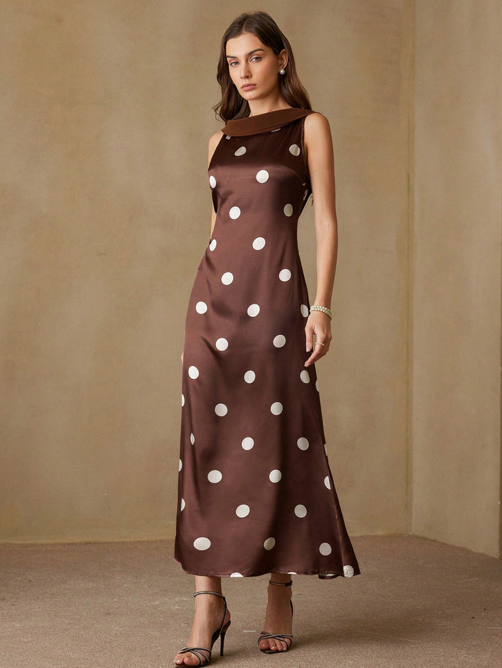 Rochie maxi SHEIN, maro