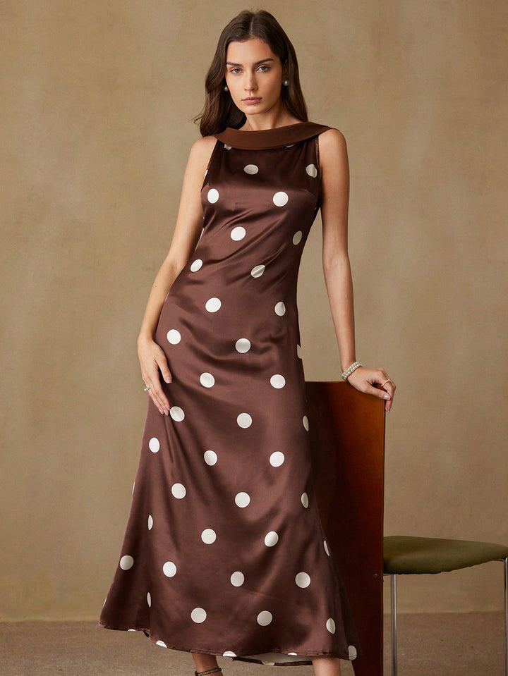 Rochie maxi SHEIN, maro