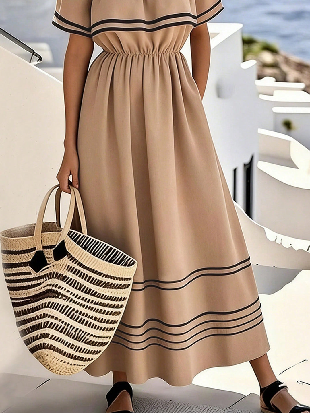 Rochie maxi SHEIN, mix culori