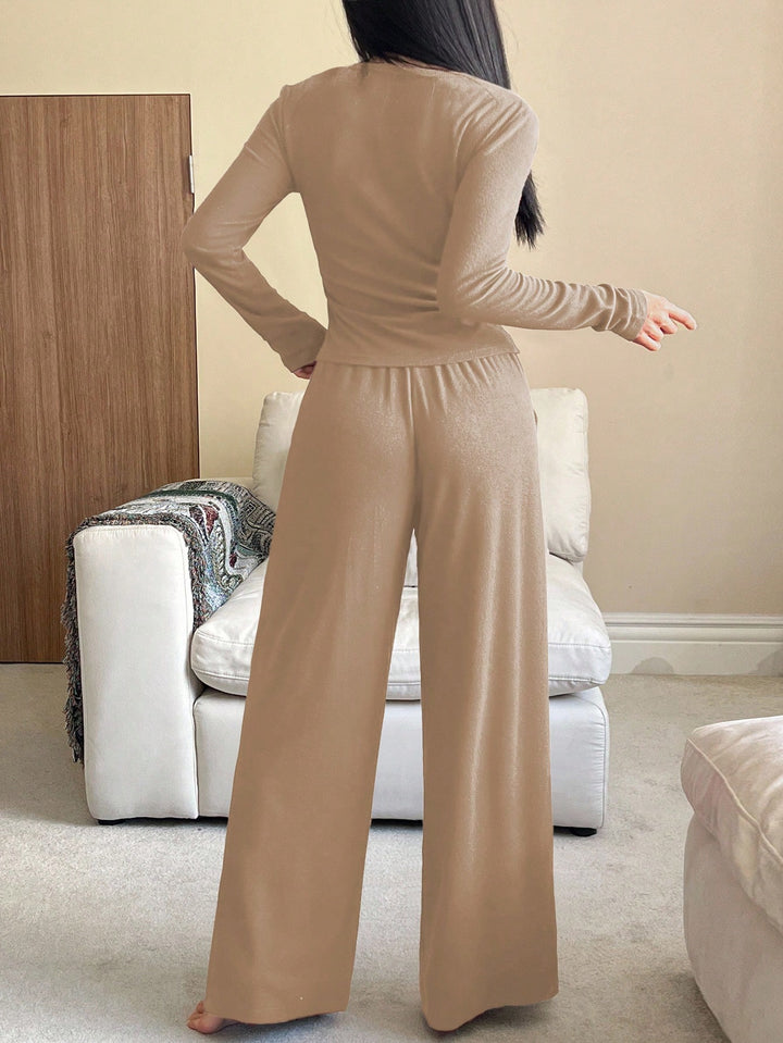 SHEIN pizsama szett, khaki