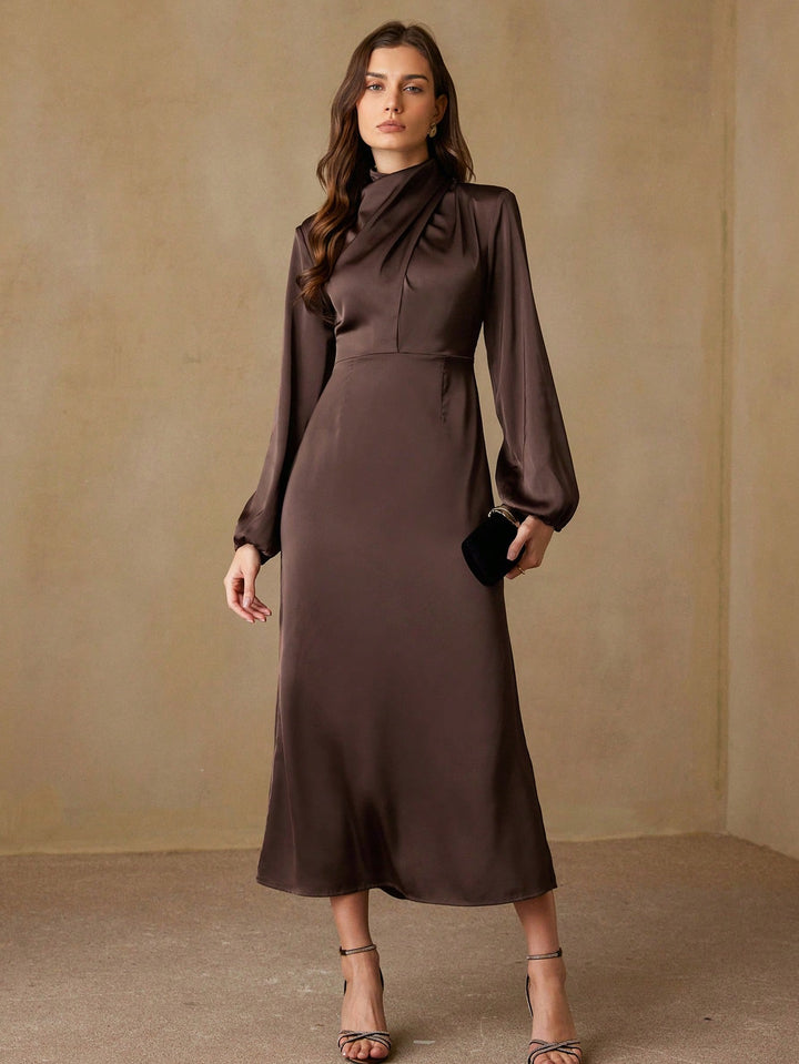 Rochie maxi SHEIN, maro