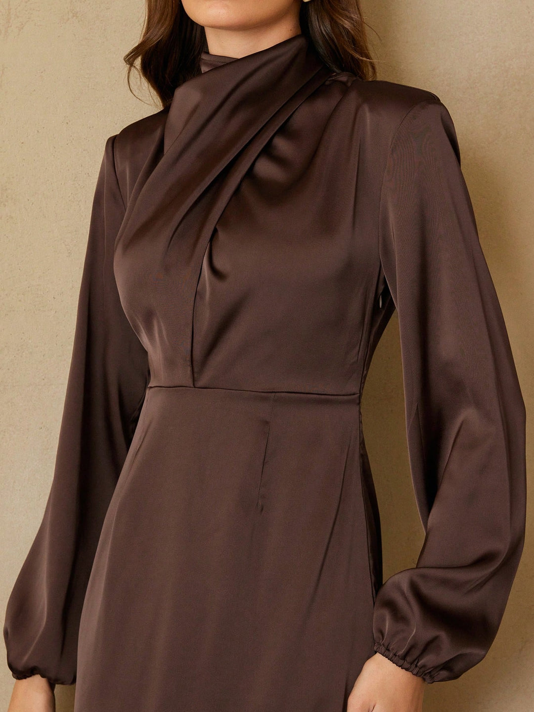 Rochie maxi SHEIN, maro