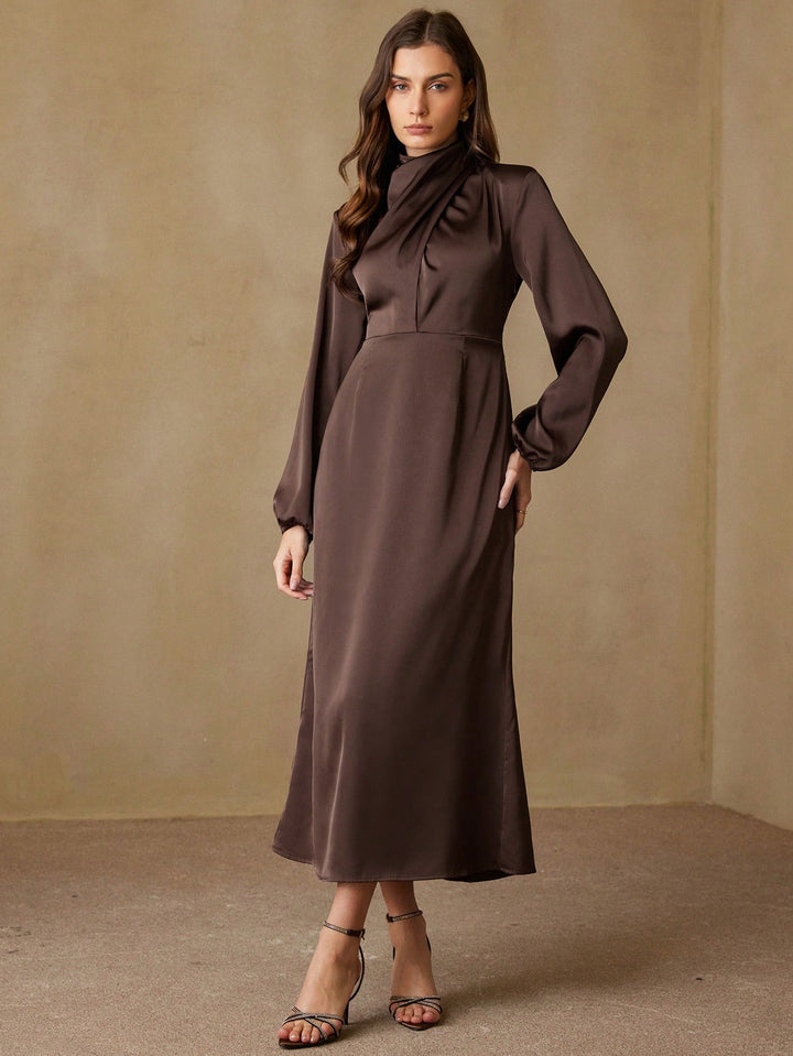 Rochie maxi SHEIN, maro