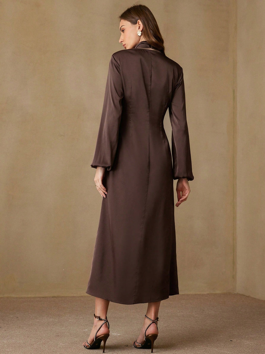Rochie maxi SHEIN, maro
