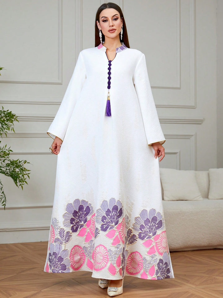 Set caftan și jalabiya SHEIN, mov