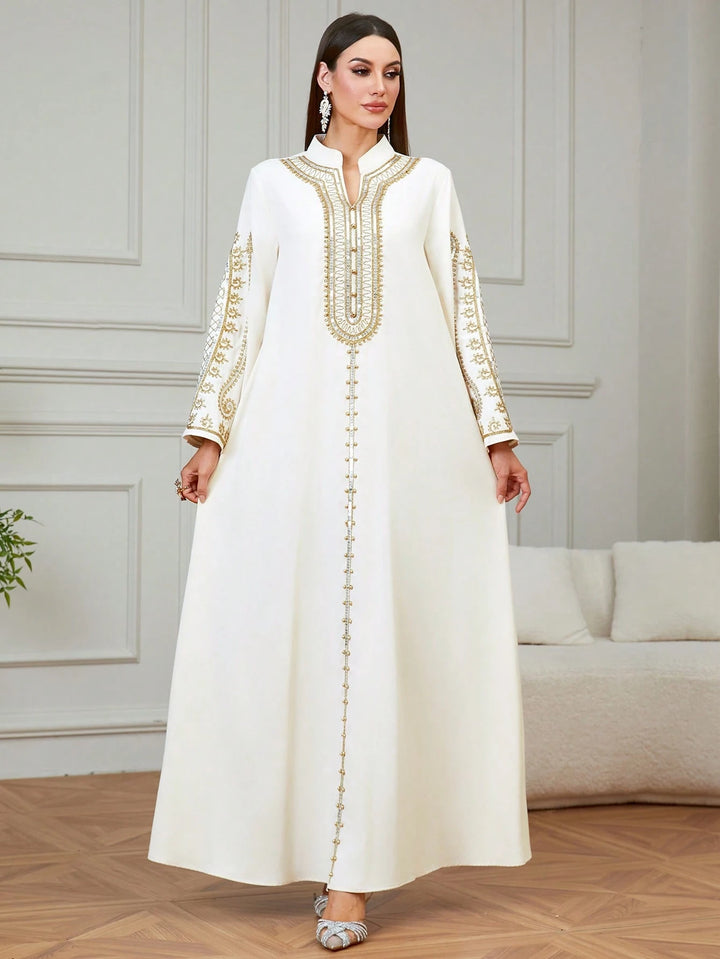 Rochie maxi SHEIN, crem