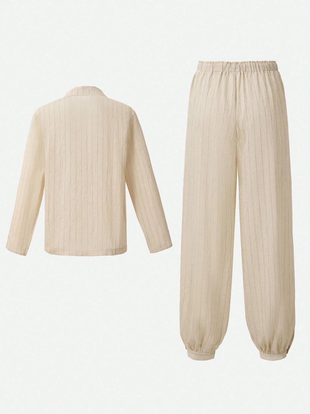 Compleu pijamale SHEIN, bej