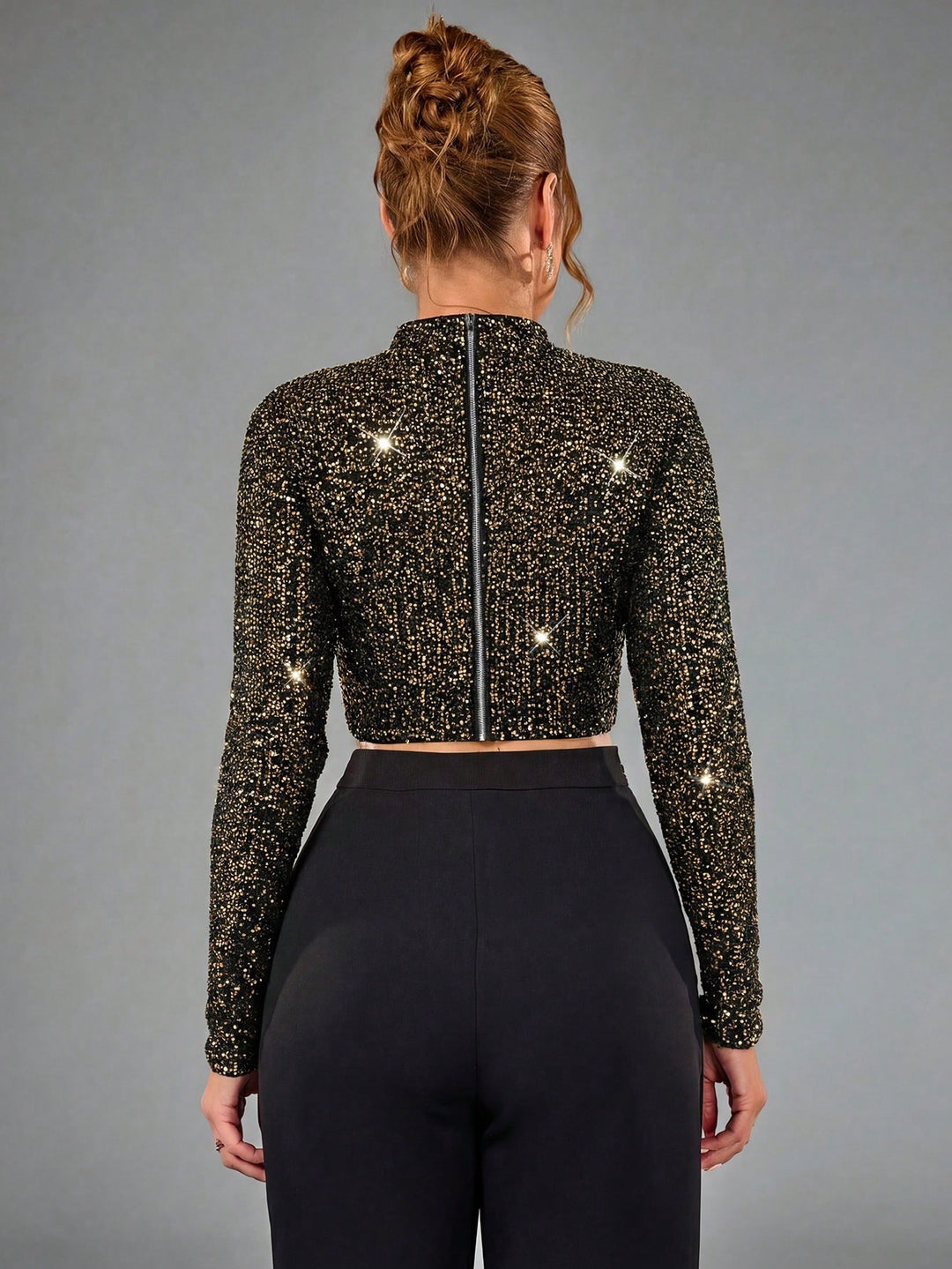 Top SHEIN, auriu