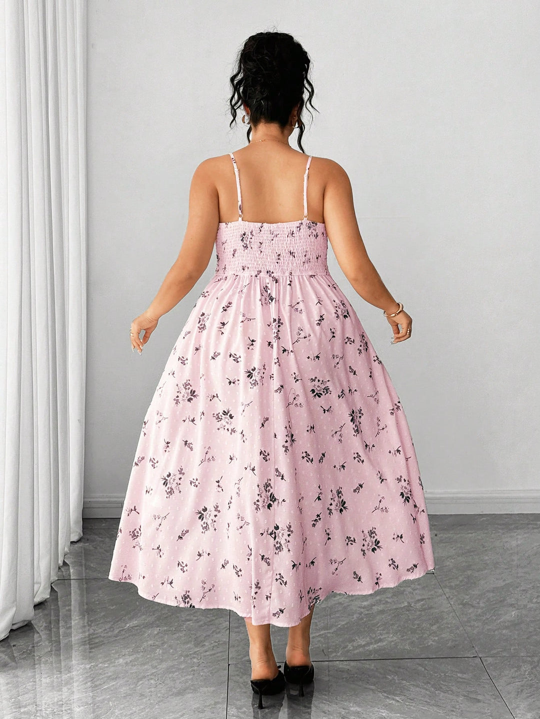 Rochie maxi SHEIN, roz