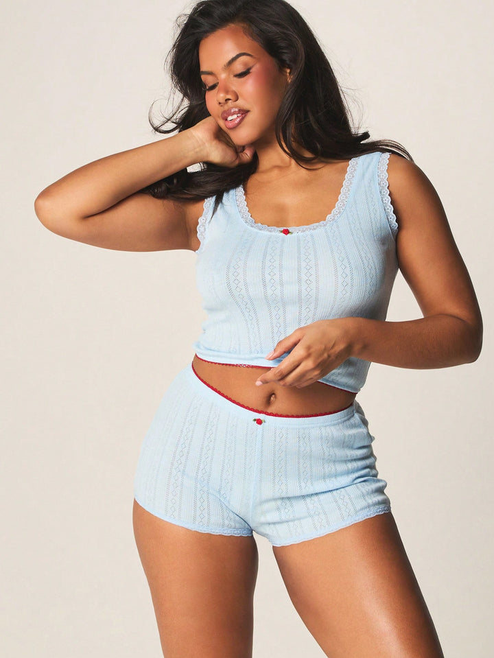 Pijama SHEIN, albastru