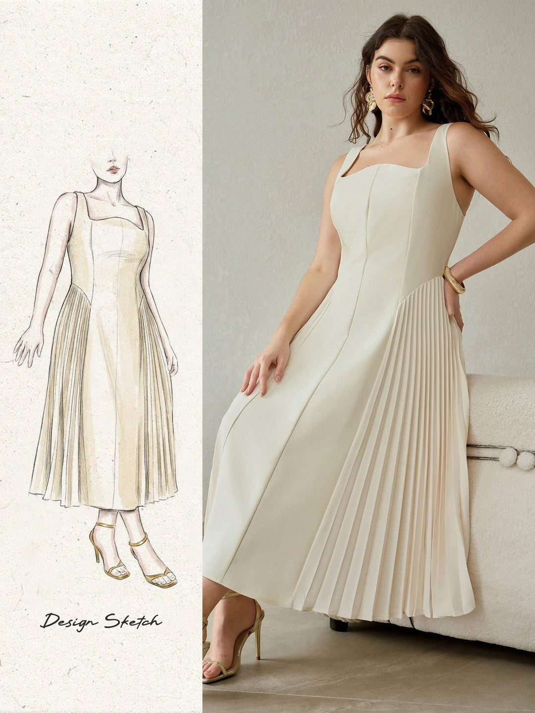 Rochie SHEIN, bej