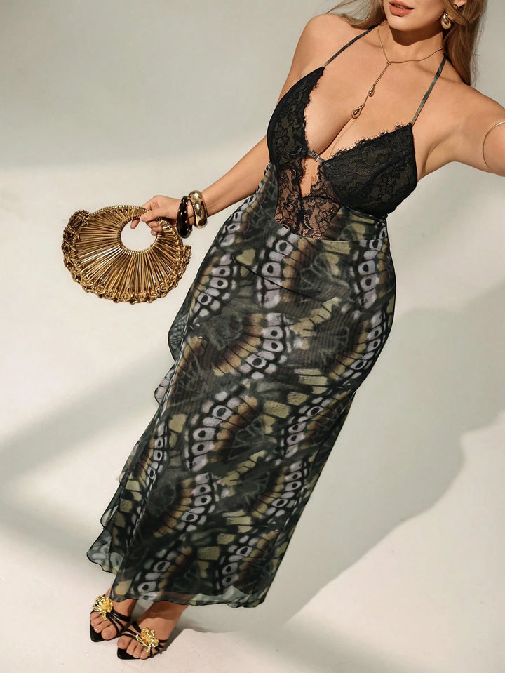 Rochie maxi SHEIN, mix culori