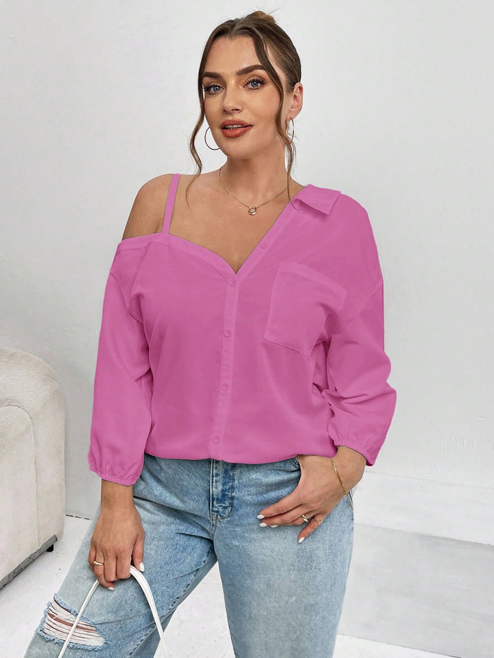 SHEIN Blúz, rózsaszín