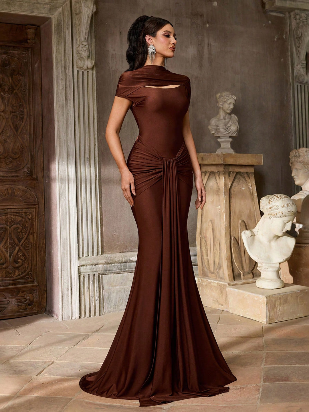 Rochie SHEIN, maro