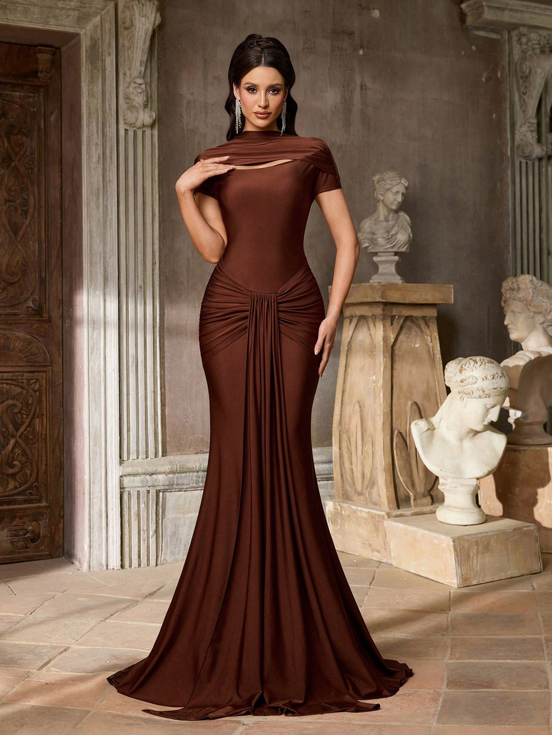 Rochie SHEIN, maro