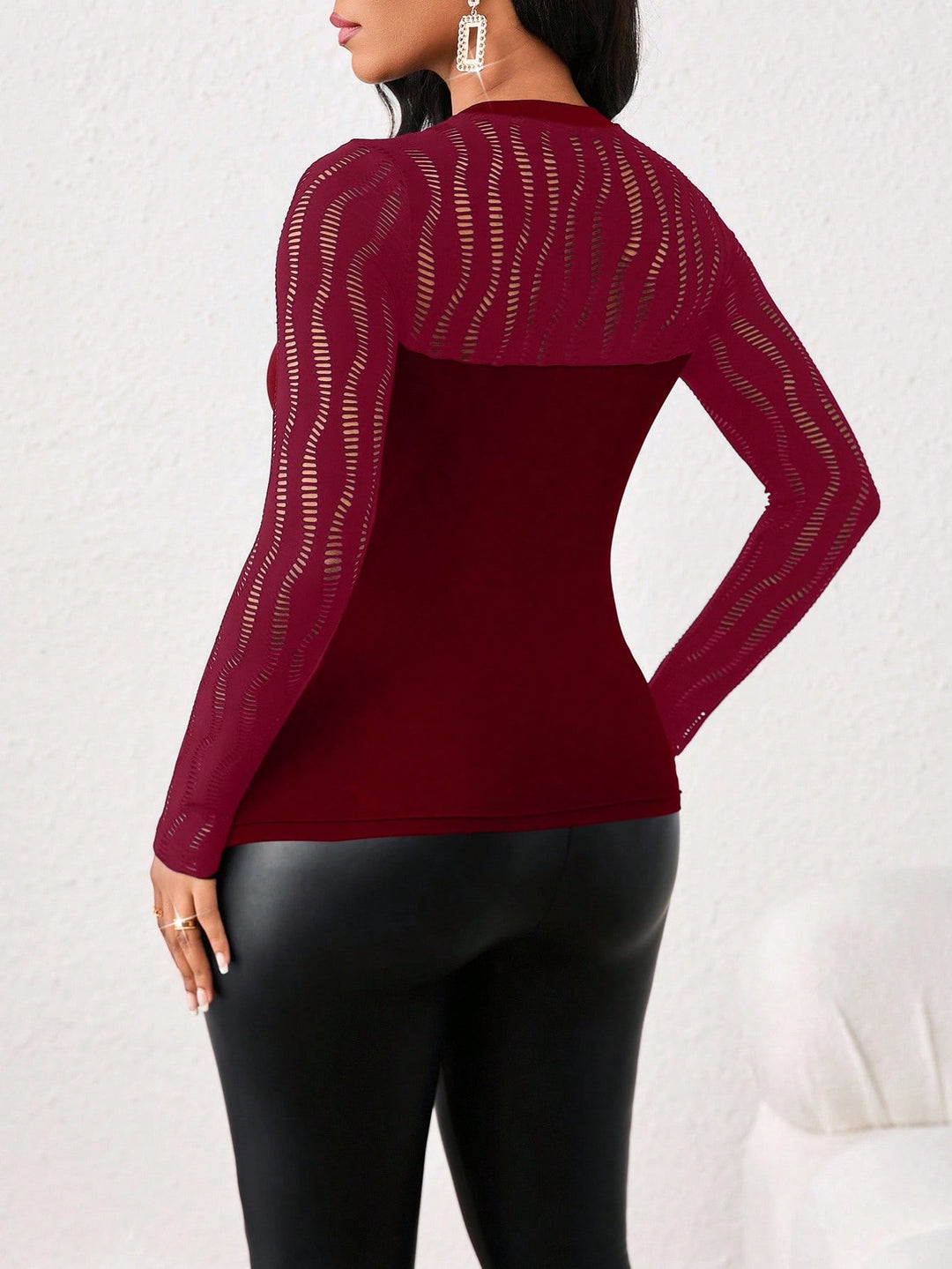 Tricou SHEIN, vișiniu